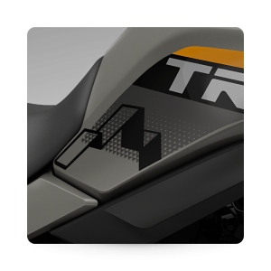 Transalp Tank Side Sticker - 2025 Model - Black