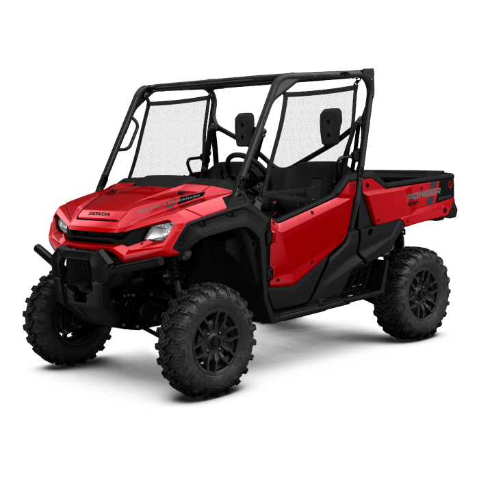 2026 Pioneer 1000 Deluxe in red